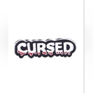 New cursed blood drop enamel pin
